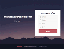 Tablet Screenshot of lesbianbroadcast.com